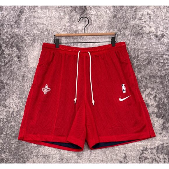 Nike Basketball Shorts XXL Mens New Orleans Pelicans Player Issued Practice Red